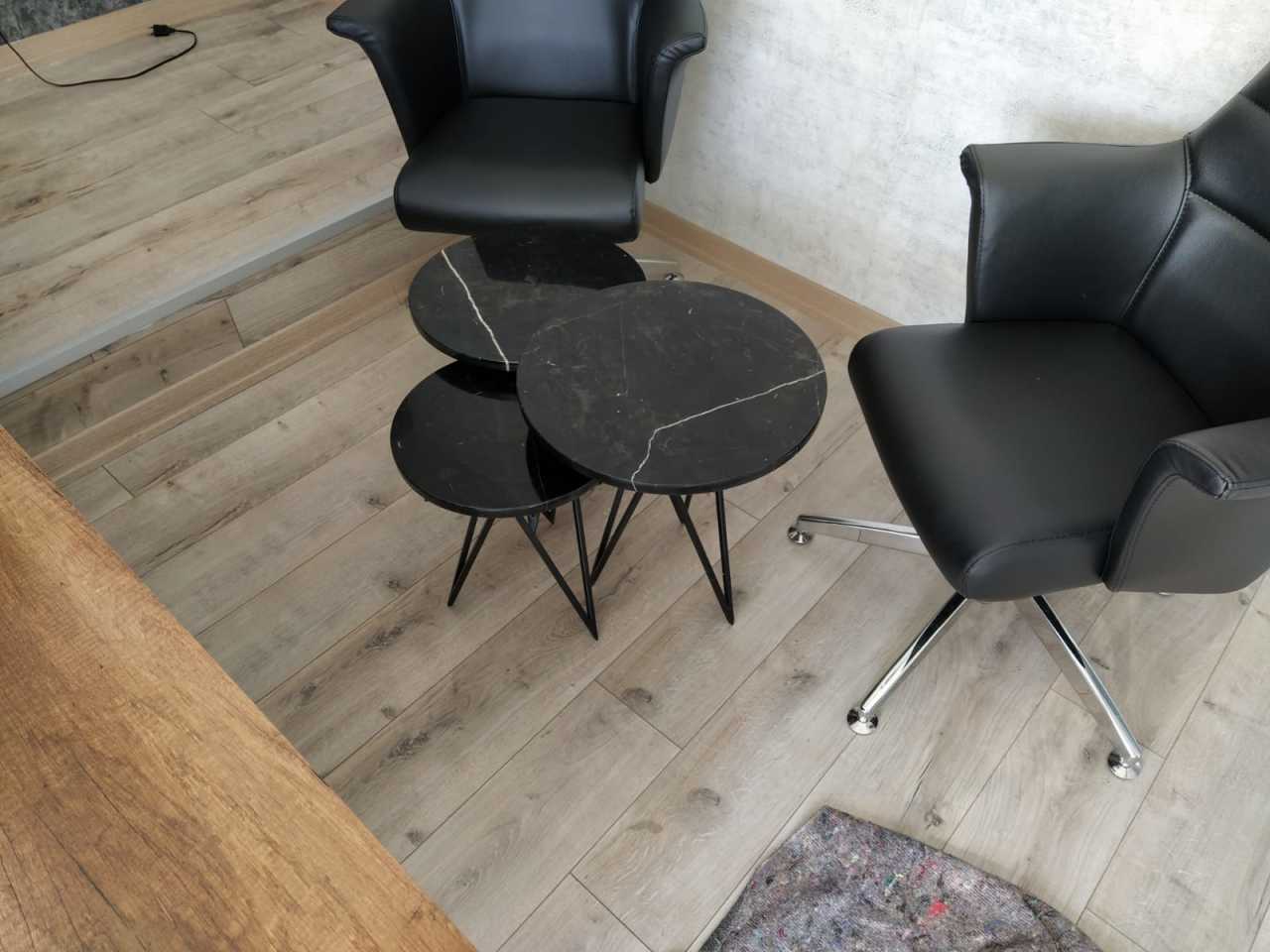 Toros Black Marble Nesting Table